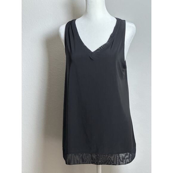 Pajama Top Nottibianche Women’s Black Pajama Top Women’s V Neck Shell Top - Picture 4 of 16